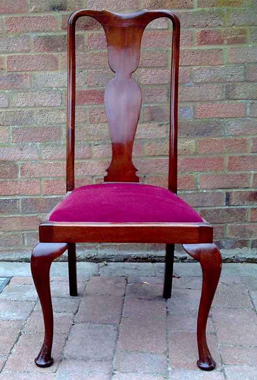 Wanted - Wanted, 1 3 Queen Anne style fiddle back mahogany dining chairs