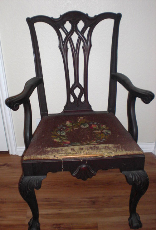 queen anne nursing chair