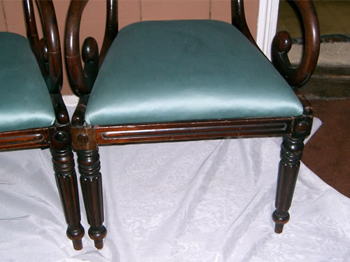 SOLD - Fantastic quality matching pair of late Regency / William 4th mahogany carver chairs