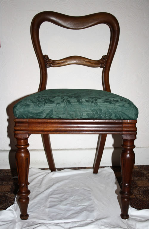 Wanted - Victorian Mahogany balloon back chair, as shown.