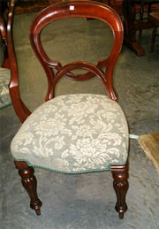 SOLD - An excellent quality set of six Victorian mahogany balloon back chairs