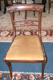 A very good set of 8 Regency mahogany dining chairs