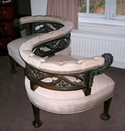 For Sale - A fantastic quality late Victorian conversation seat