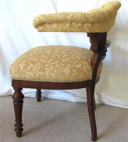 SOLD - A magnificent large solid oak bowed back chair