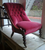 Victorian Slipper Chair