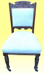 Wanted - Carved dining chair with front castors