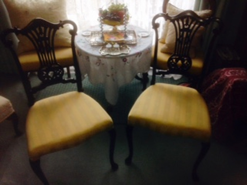 SOLD - Edwardian mahogany chairs